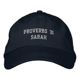 Gorra Bordada Personalized Christain Scripture Embroidered Hat