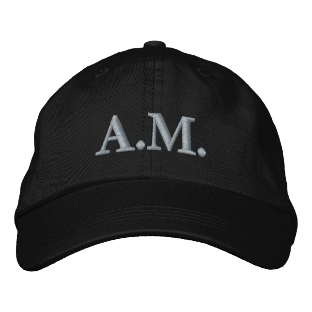Gorra Bordada Personalized Initials Monogram Luxury Style (Anverso)
