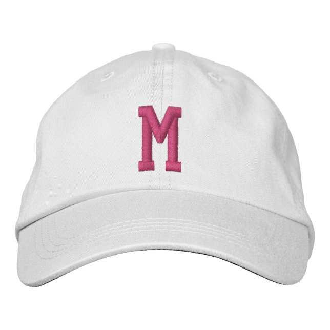 Gorra Bordada Personalized Monogram Bold Initial (Anverso)