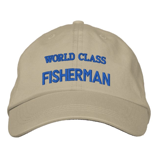 GORRA BORDADA PESCADOR DE CLASE MUNDIAL (Anverso)