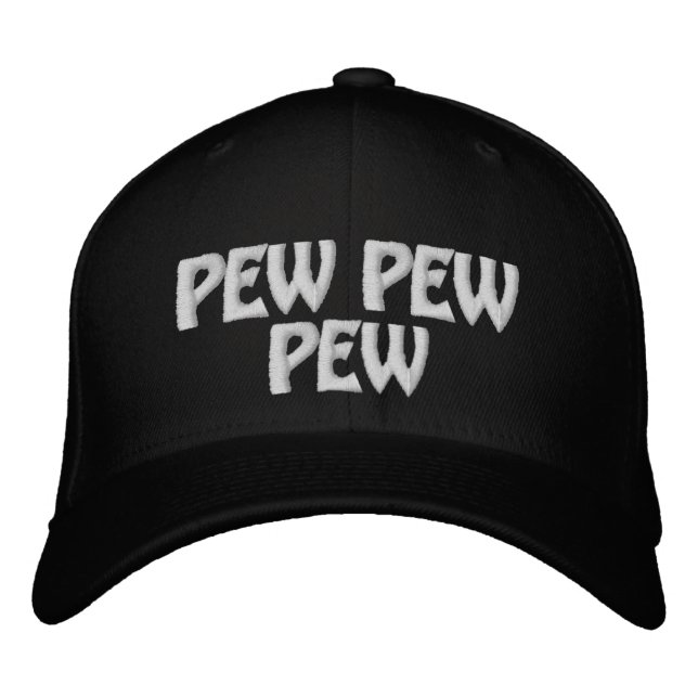 Gorra Bordada Pew Pew (Anverso)