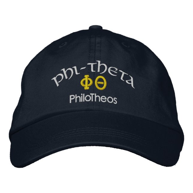 Gorra Bordada PHI-THETA PhiloTheos (Anverso)