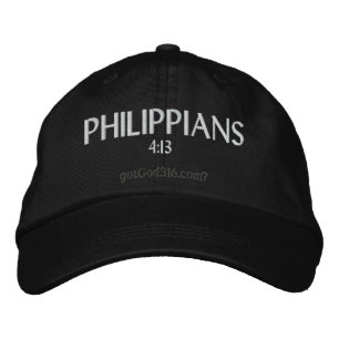 Gorra Bordada PHILIPPIANS gotGod316.com 4:13 Lana