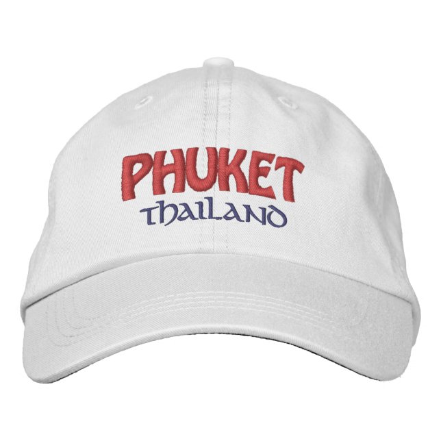 Gorra Bordada Phuket, Tailandia (Anverso)
