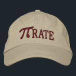 Gorra Bordada Pi... RATE<br><div class="desc">A whimsical Pi embroidery design. This custom embroidered baseball cap is making for a great humorous gift for the mathematician, the geek, the inquisitive mind. Great for a student, a teacher, an engineer or anyone that has this thing with numbers. Embroidery designs are available in a selection of popular color...</div>