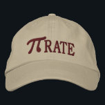 Gorra Bordada Pi... RATE<br><div class="desc">A whimsical Pi embroidery design. This custom embroidered baseball cap is making for a great humorous gift for the mathematician, the geek, the inquisitive mind. Great for a student, a teacher, an engineer or anyone that has this thing with numbers. Embroidery designs are available in a selection of popular color...</div>