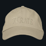 Gorra Bordada Pi... RATE<br><div class="desc">A whimsical Pi embroidery design. This custom embroidered baseball cap is making for a great humorous gift for the mathematician, the geek, the inquisitive mind. Great for a student, a teacher, an engineer or anyone that has this thing with numbers. Embroidery designs are available in a selection of popular color...</div>