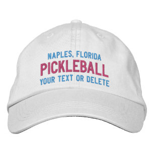 Gorra Bordada Pickleball de encargo se divierte su ciudad,
