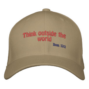 Gorra Bordada Piensen fuera del mundo Personalizar.