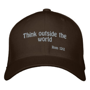 Gorra Bordada Piensen fuera del mundo Personalizar.