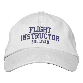 Gorra Bordada Piloto de instructores de vuelo personalizado