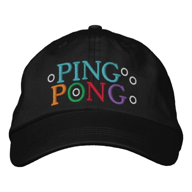 GORRA BORDADA PING PONG (Anverso)