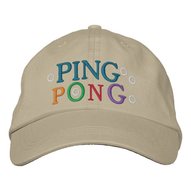 GORRA BORDADA PING PONG (Anverso)