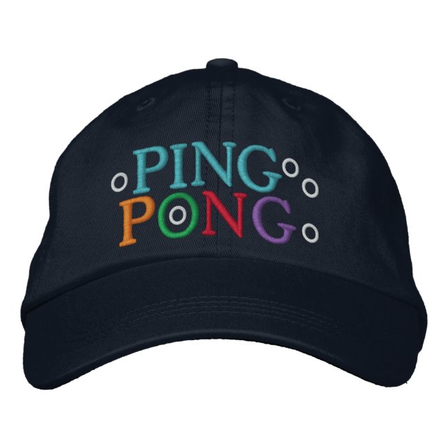GORRA BORDADA PING PONG (Anverso)