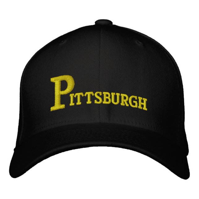 Gorra Bordada Pittsburgh Big P Olde Fashion (Anverso)