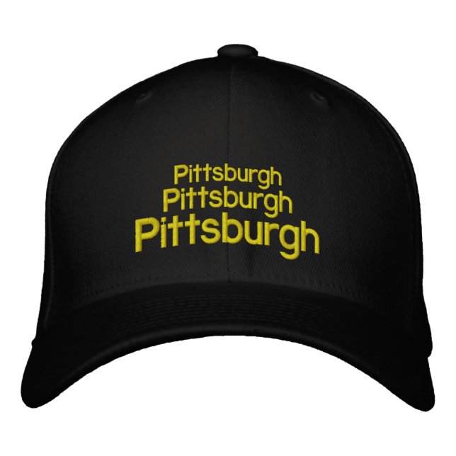 Gorra Bordada Pittsburgh, Pittsburgh, Pittsburgh (Anverso)