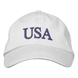 Gorra Bordada PixDezines USA DIY font+color/bordado