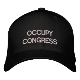 Gorra Bordada Plantilla de límites de Occupy Congress