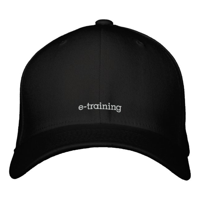 Gorra Bordada pod-e-training Black Wool Baseball Cap (Anverso)
