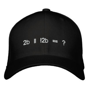 Gorra Bordada Poesía del código Shakespeare