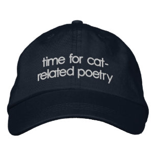 Gorra Bordada poeta del gato