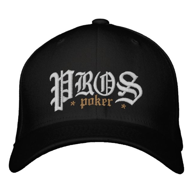 Gorra Bordada Póker de los pros (Anverso)