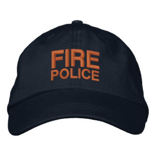 GORRA BORDADA POLICÍA DE INCENDIO ABORDÓ LA TAPA DE BÉISBOL