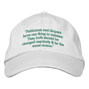 Gorra Bordada “Políticos”