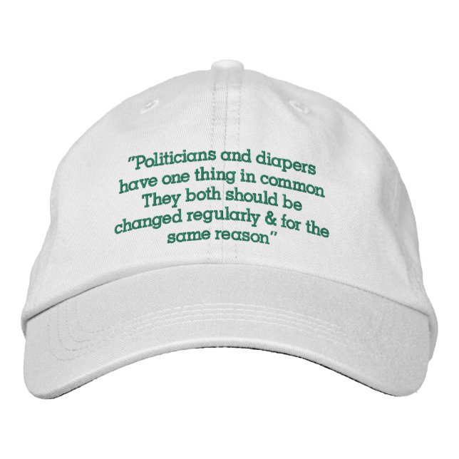 Gorra Bordada “Políticos” (Anverso)