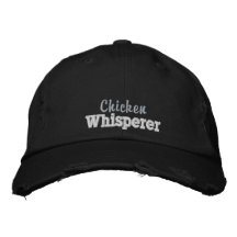Pollo Whisperer Cute Vintage Rústico Azul Negro