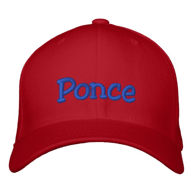 Gorra Bordada Ponce, Puerto Rico (Anverso)