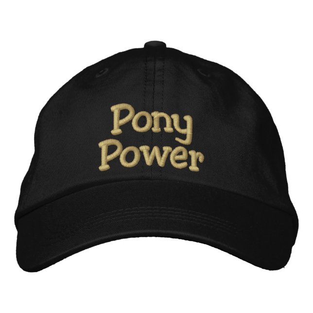 Gorra Bordada Pony Power (Anverso)