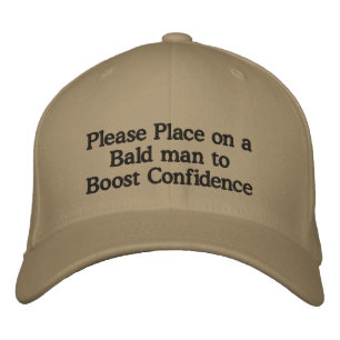 Gorra Bordada Por favor, pónganse en un calvo para fomentar la c