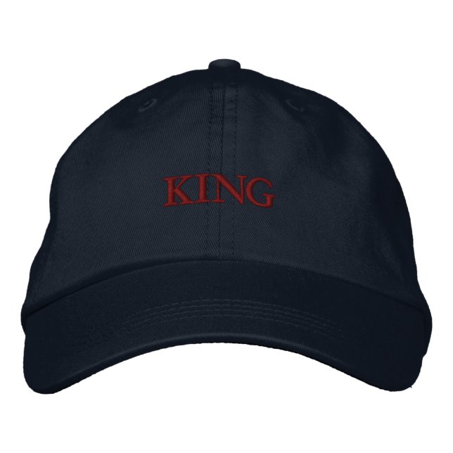 Gorra Bordada Portátil parasol Blindado-Gorra Camión KING (Anverso)