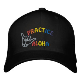 Gorra Bordada Práctica hawaiana Aloha Shaka (suelta)