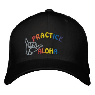Gorra Bordada Práctica hawaiana Aloha Shaka (suelta)