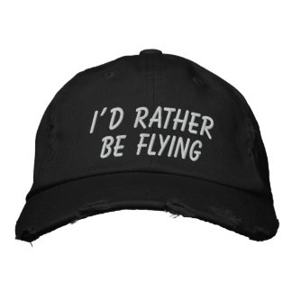 GORRA BORDADA PREFERIRÍA ESTAR VOLANDO