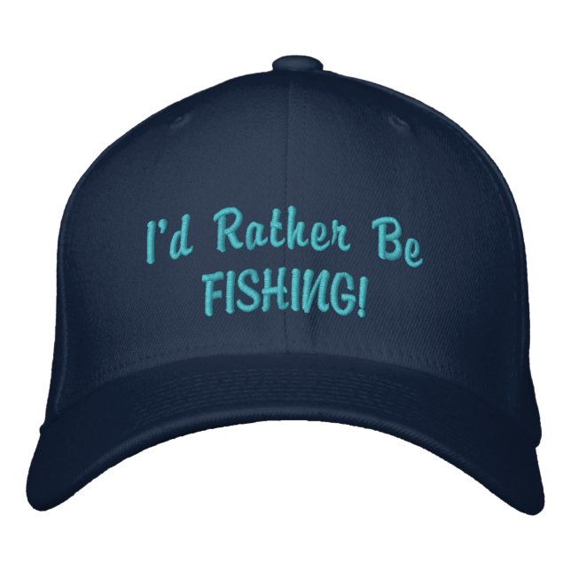Gorra Bordada Prefiere pescar la PAC (Anverso)