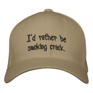 Gorra Bordada Prefiero fumar crack.