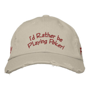 Gorra Bordada ¡Prefiero jugar al póquer!