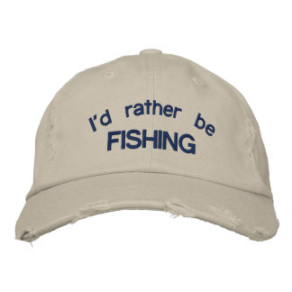 Gorra Bordada Prefiero pescar un tapón ajustable