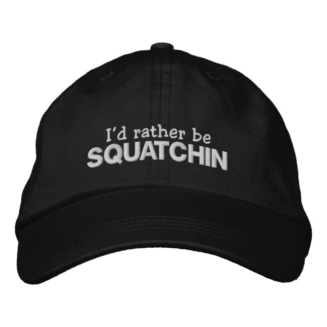 Gorra Bordada Prefiero ser Squatchin (Anverso)