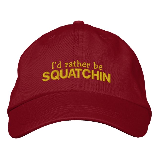 Gorra Bordada Prefiero ser Squatchin (Anverso)