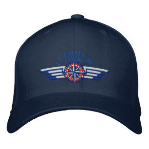 Gorra Bordada Prefiero volar las alas piloto de brújula de Star