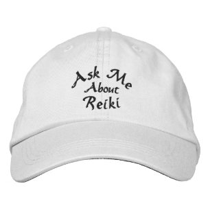 Gorra Bordada Pregúntame sobre Reiki
