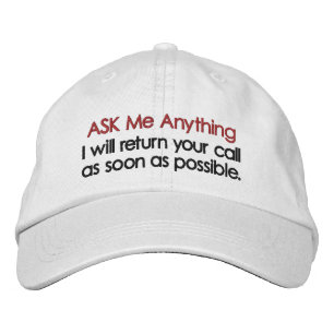 GORRA BORDADA PREGUNTARME ALGO