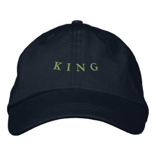 Gorra Bordada Premium King Print Navy Cómodo para uso diario