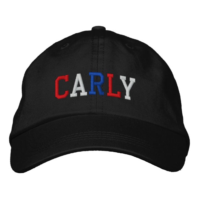 Gorra Bordada Presidente Carly Fiorina 2016 Azul Blanco Rojo (Anverso)