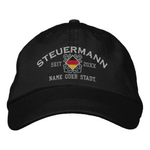 Gorra Bordada Primer compañero personalizado del alemán náutico