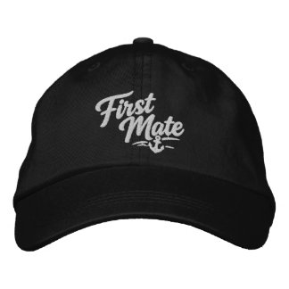 Gorra Bordada Primer Oficial de Barcos Marinero Tipografía Negri